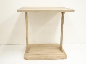 渡辺可映造　木地四方棚（箱付）